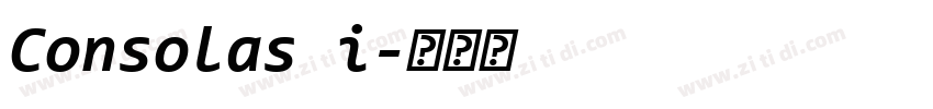 Consolas i字体转换